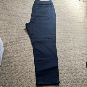 Plus size dark wash denim